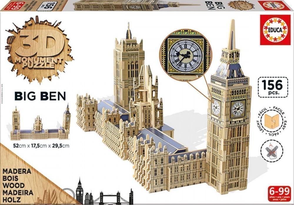 Puzzle 3D en bois Big Ben pour adultes pour construire votre