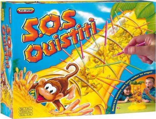 Mattel Games - SOS Ouistiti - Jeu de Société Familles - 5 ans et + - Zoma