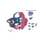 112P POISSON RAINBOW WOODEN PU