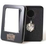 PORTE CLÉ D20 ARGENTE - LOT DE 7 MINI DES METAL (5MM)