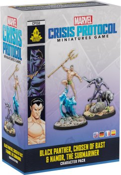 BLACK PANTHER, CHOSEN BAST & NAMOR,SUBMARINER MARVEL CRISIS PROTOCOL