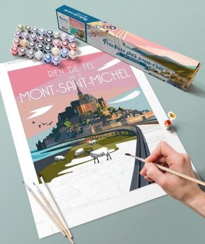  Mont Saint Michel - Peinture par numeros