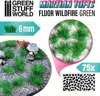 Touffes d’herbe martienne - FLUOR WILDFIRE GREEN