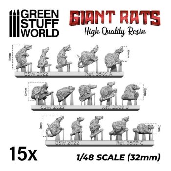Set en resine RATS GÉANTS
