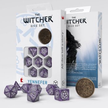 Lot de 7 des avec piece- The Witcher- Yennefer