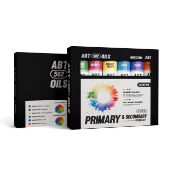 PRIMARY & SECONDARY COLORS SET OILS